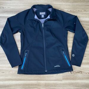 Woman’s Black Eddie Bauer Jacket w/ Grey Fleece Inside.